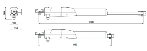 Привод для распашных ворот ATS30AGS (801MP-0050)